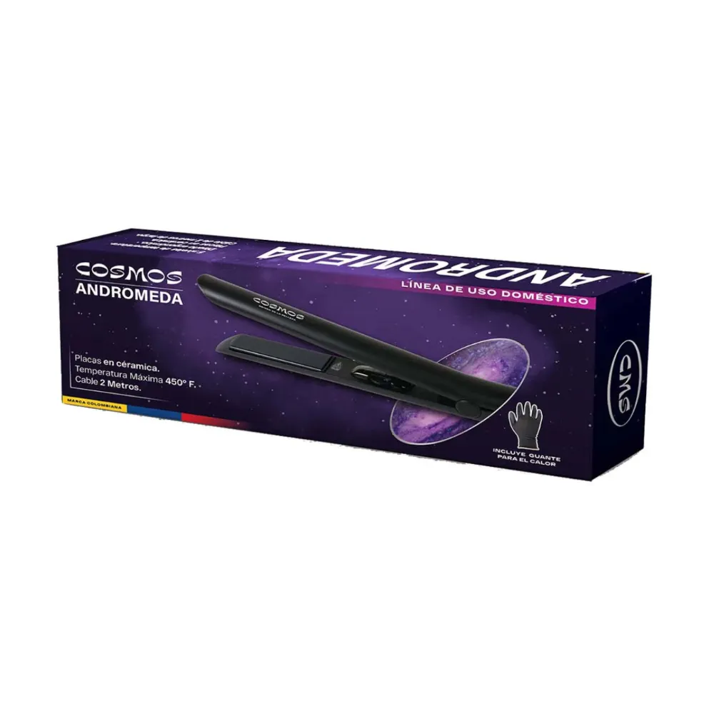 Plancha Para Cabello Andromeda Cosmos Ceramica - Imagen 3