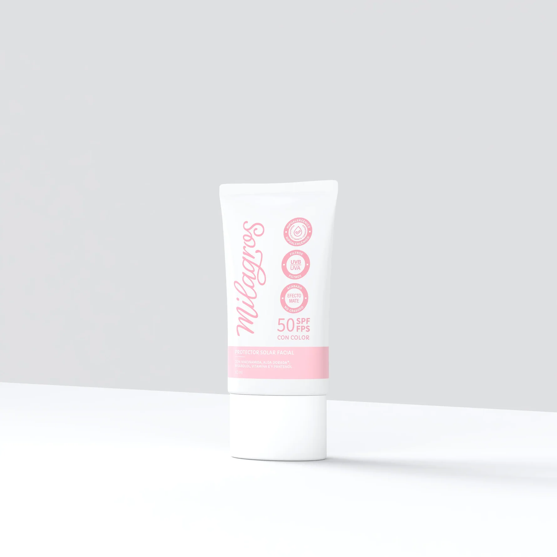 Protector Solar Facial con Color Milagros
