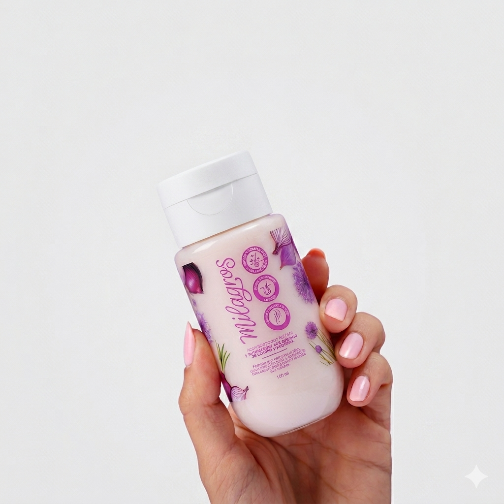 Acondicionador Antifrizz y Fortalecedor Con Extracto de Cebolla y Péptidos Mini Milagros